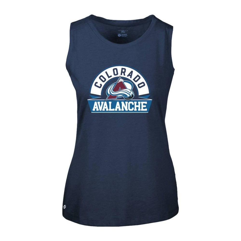 Colorado Avalanche Levelwear Women's Macy Banner Arch Tank Top -  NHL Tank Top