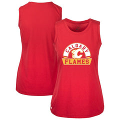 Calgary Flames Levelwear Women's Macy Banner Arch Tank Top -  NHL Tank Top