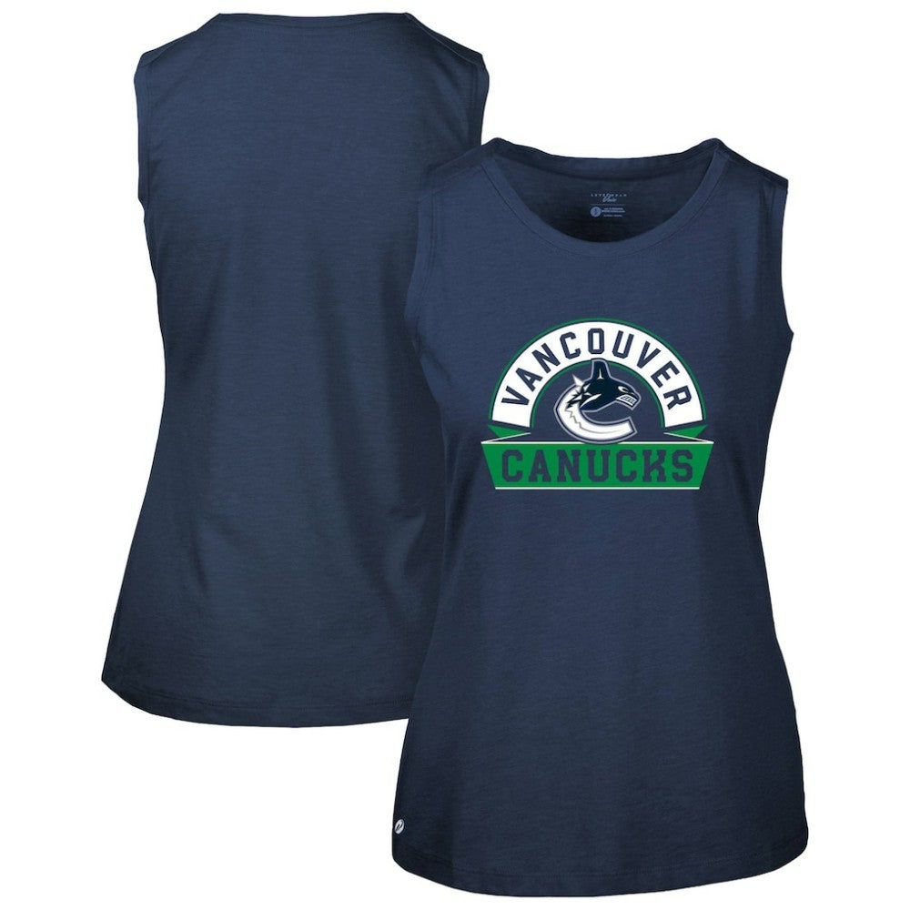 Vancouver Canucks Levelwear Women's Macy Banner Arch Tank Top -  NHL Tank Top
