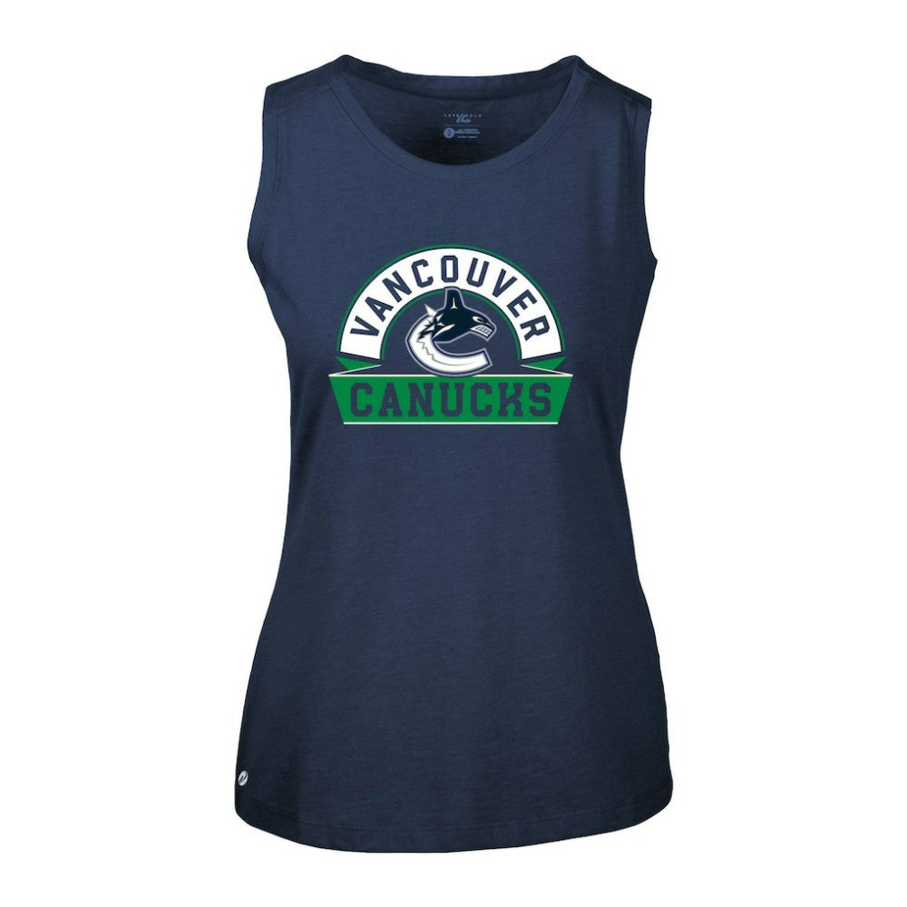 Vancouver Canucks Levelwear Women's Macy Banner Arch Tank Top -  NHL Tank Top