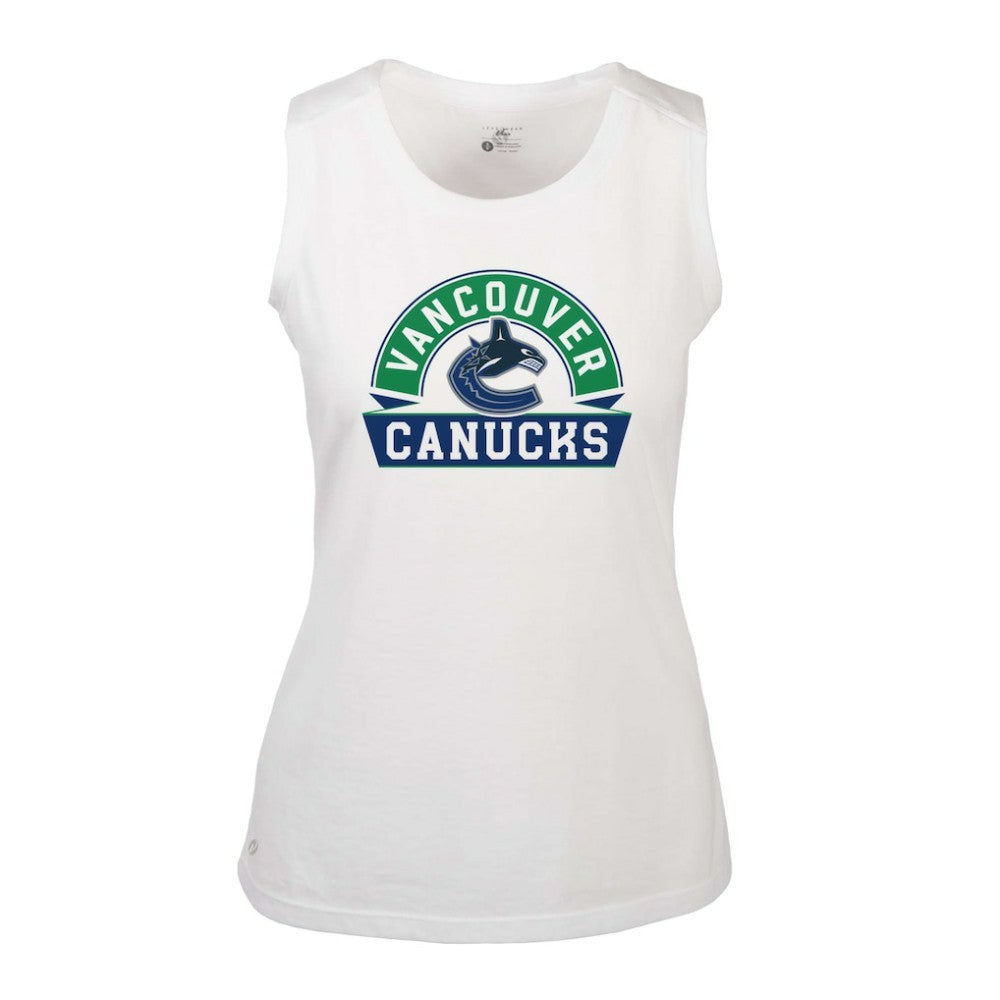 Vancouver Canucks Levelwear Women's Macy Banner Arch Tank Top -  NHL Tank Top