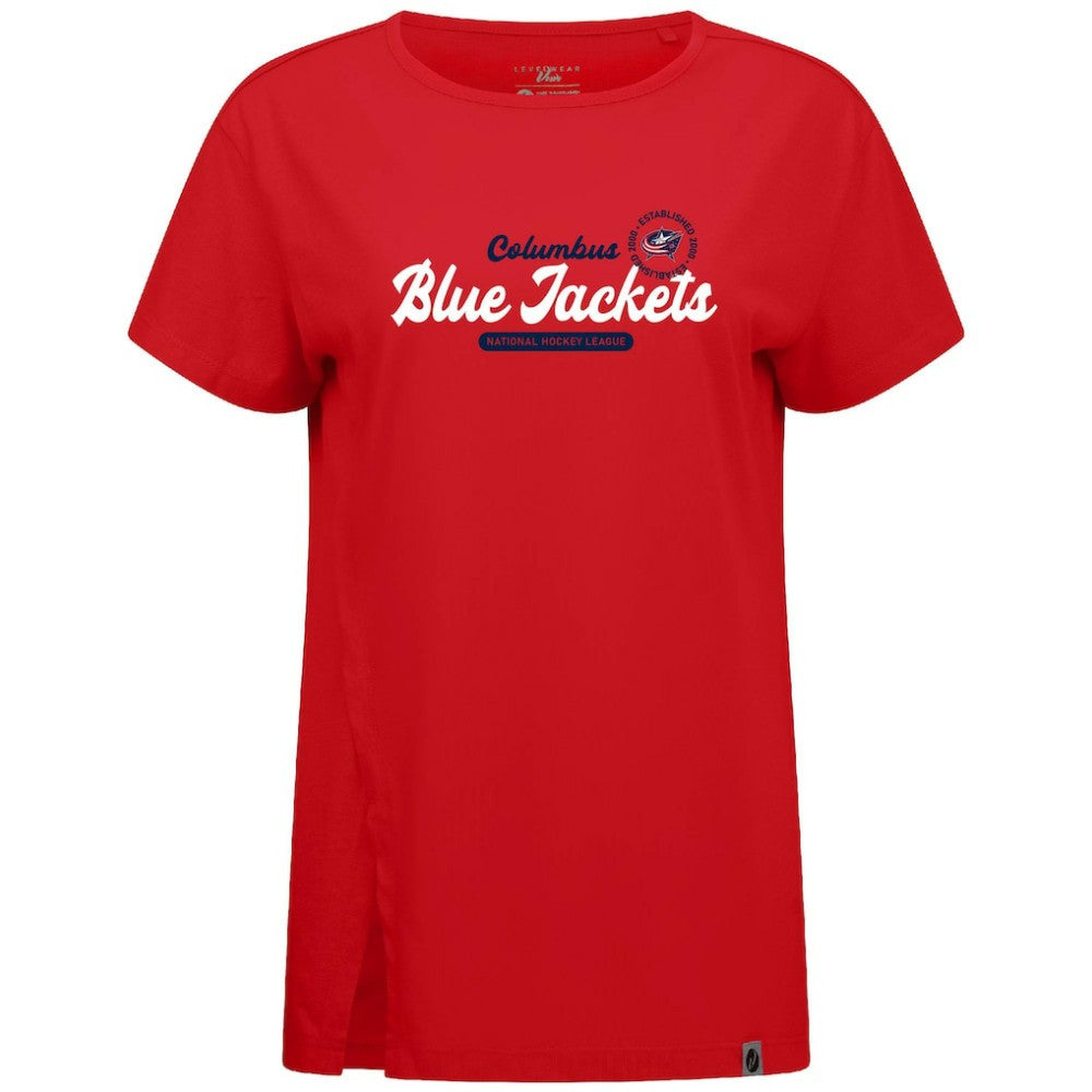 Columbus Blue Jackets Levelwear Women's Influx Monument T-Shirt -  NHL T-shirts