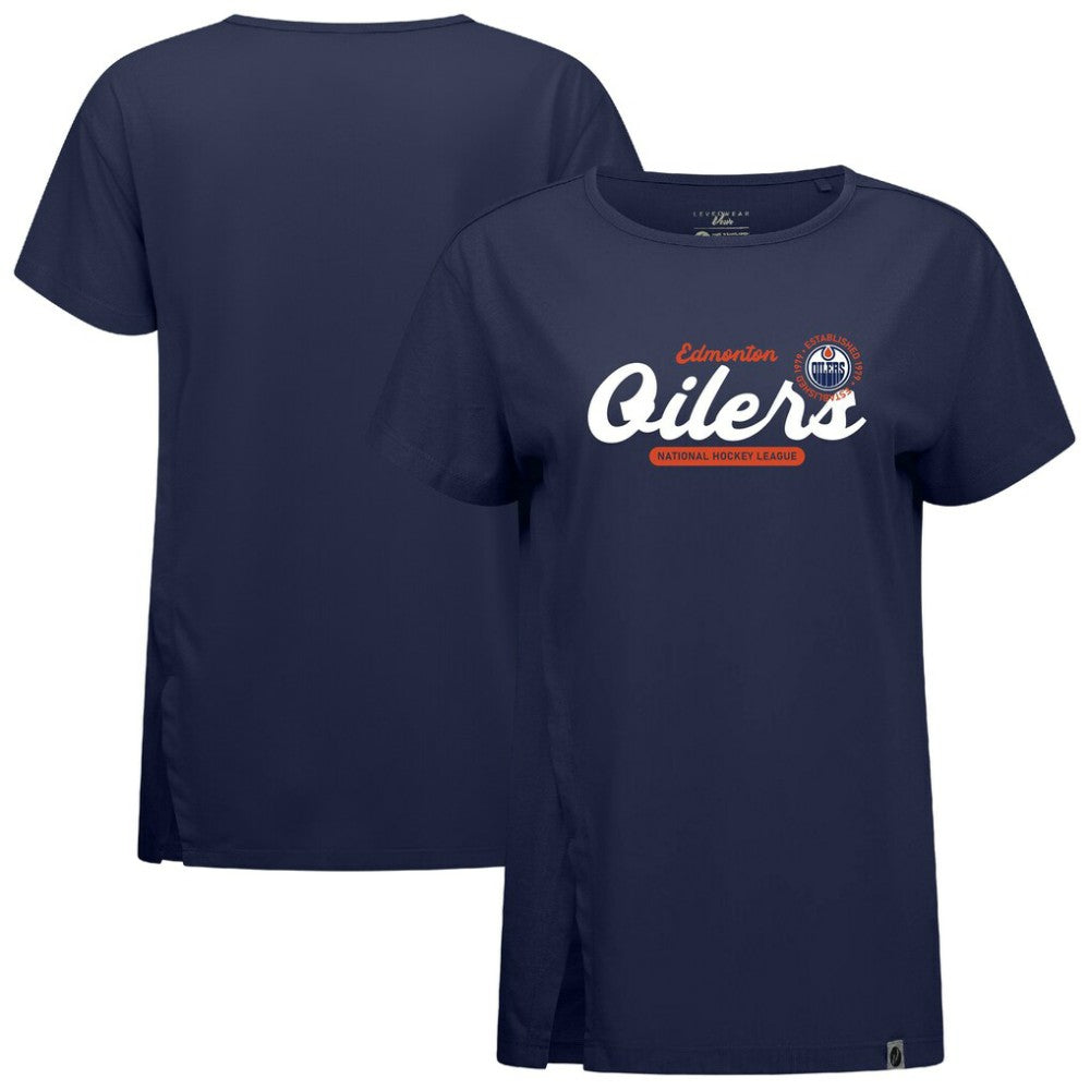 Edmonton Oilers Levelwear Women's Influx Monument T-Shirt -  NHL T-shirts