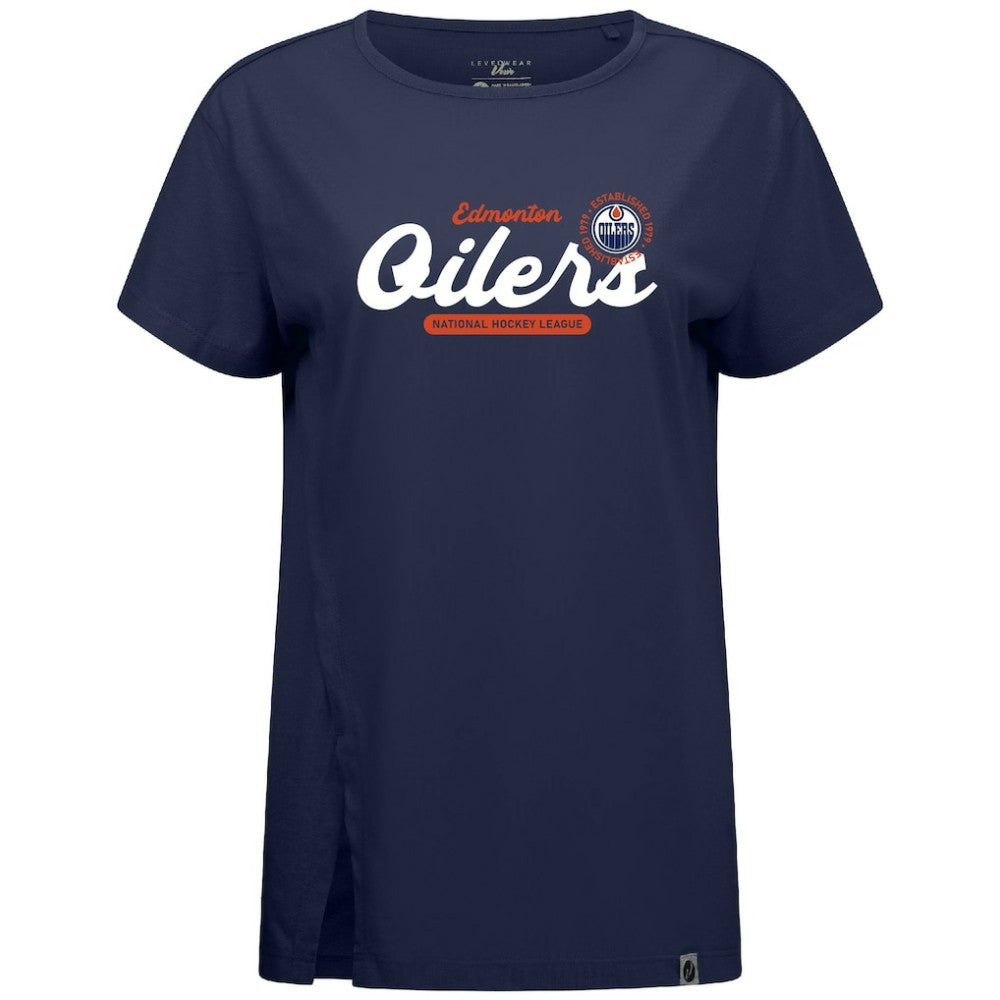 Edmonton Oilers Levelwear Women's Influx Monument T-Shirt -  NHL T-shirts