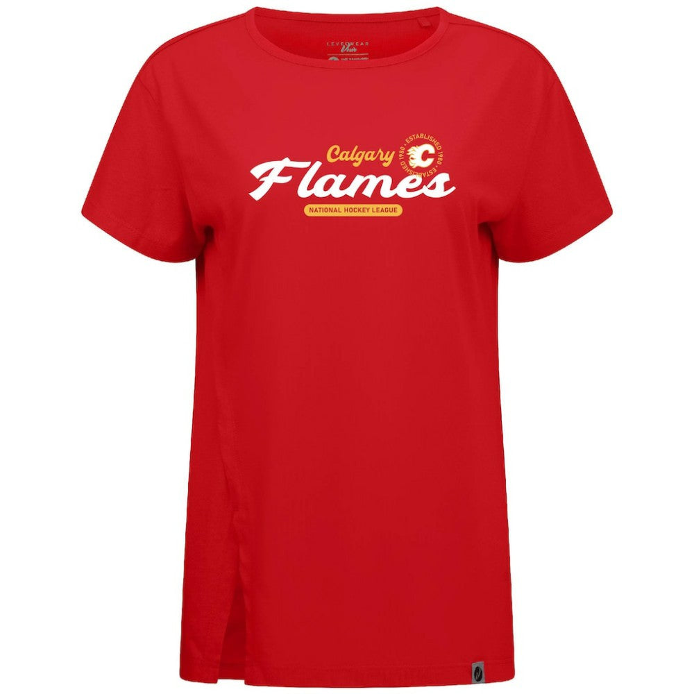 Calgary Flames Levelwear Women's Influx Monument T-Shirt -  NHL T-shirts
