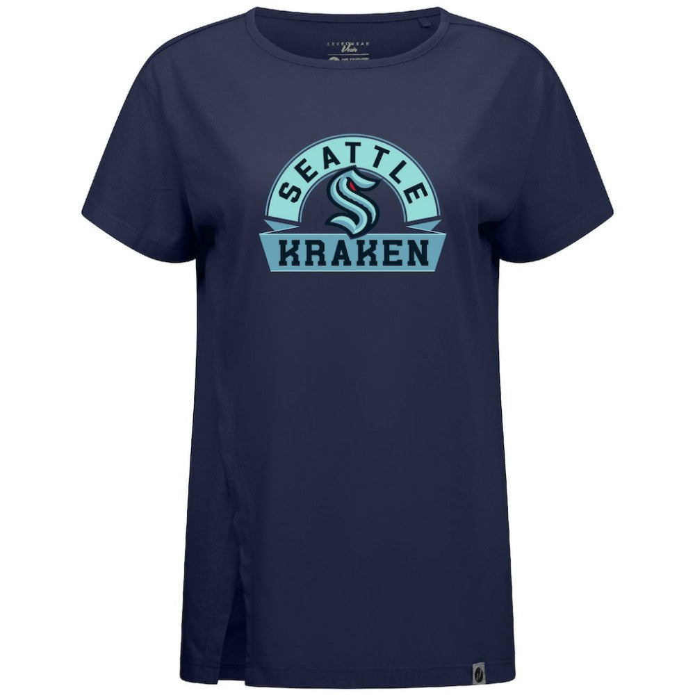 Seattle Kraken Levelwear Women's Influx Banner Arch T-Shirt -  NHL T-shirts