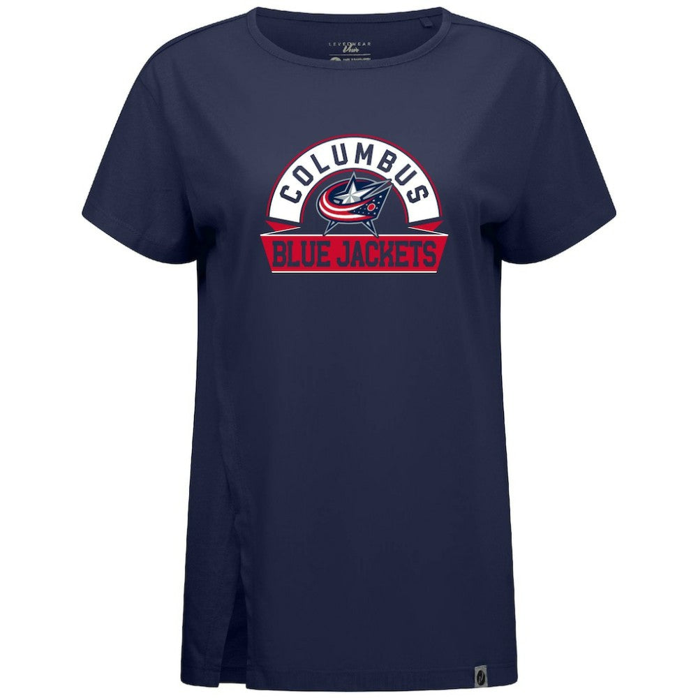 Columbus Blue Jackets Levelwear Women's Influx Banner Arch T-Shirt -  NHL T-shirts