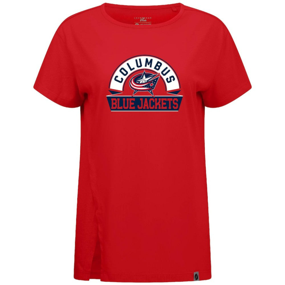 Columbus Blue Jackets Levelwear Women's Influx Banner Arch T-Shirt -  NHL T-shirts