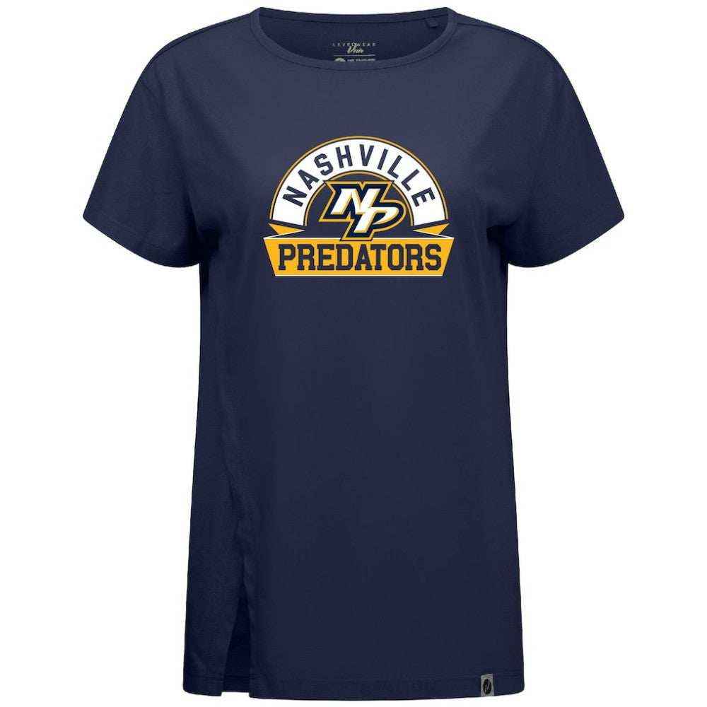 Nashville Predators Levelwear Women's Influx Banner Arch T-Shirt -  NHL T-shirts