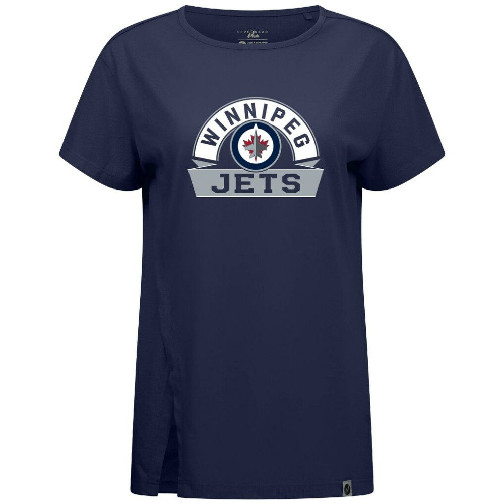 Winnipeg Jets Levelwear Women's Influx Banner Arch T-Shirt -  NHL T-shirts