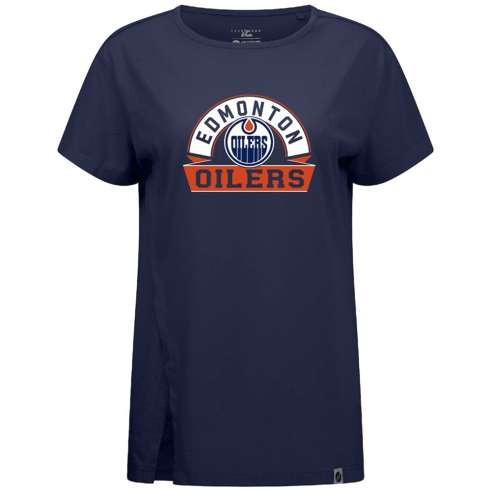 Edmonton Oilers Levelwear Women's Influx Banner Arch T-Shirt -  NHL T-shirts