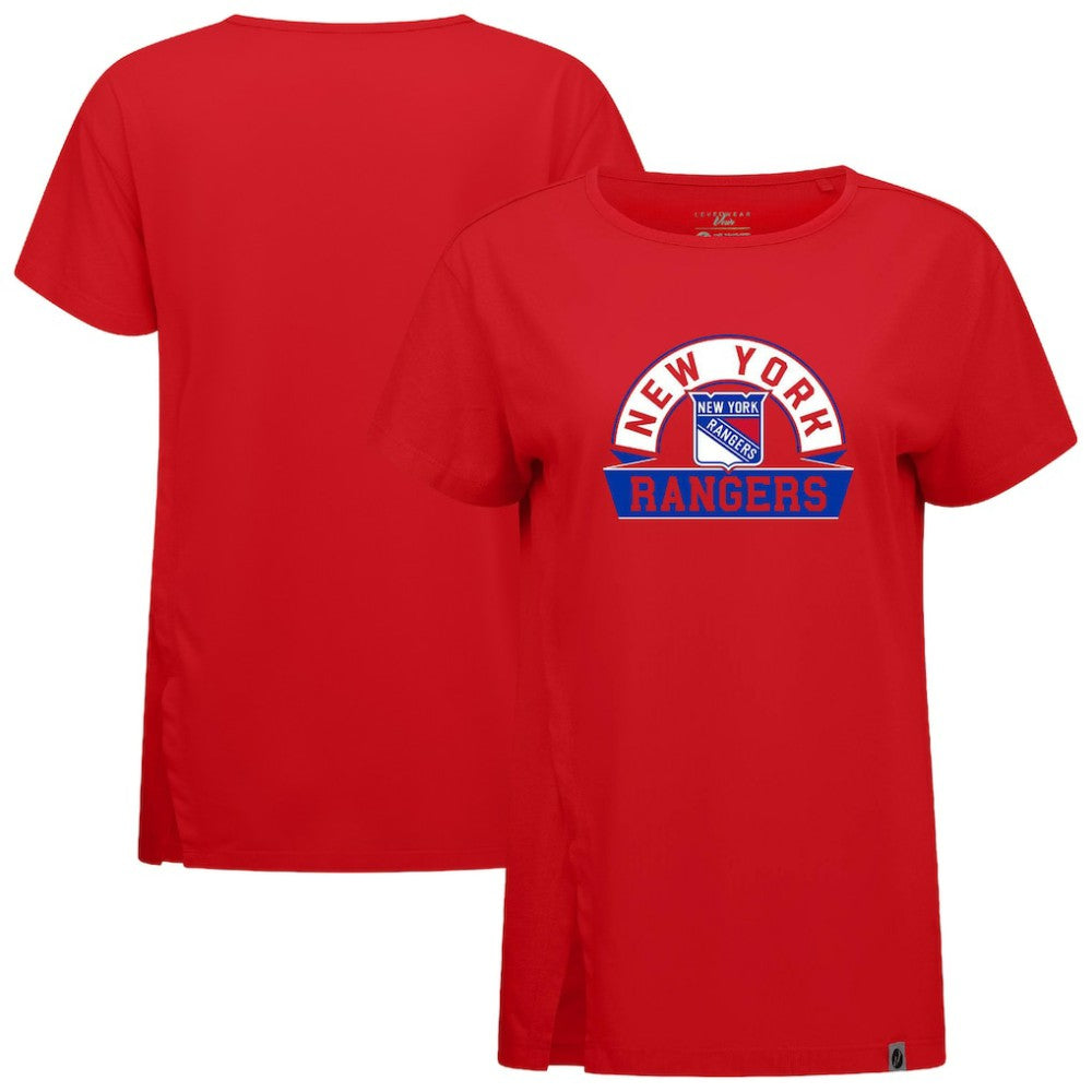 New York Rangers Levelwear Women's Influx Banner Arch T-Shirt -  NHL T-shirts