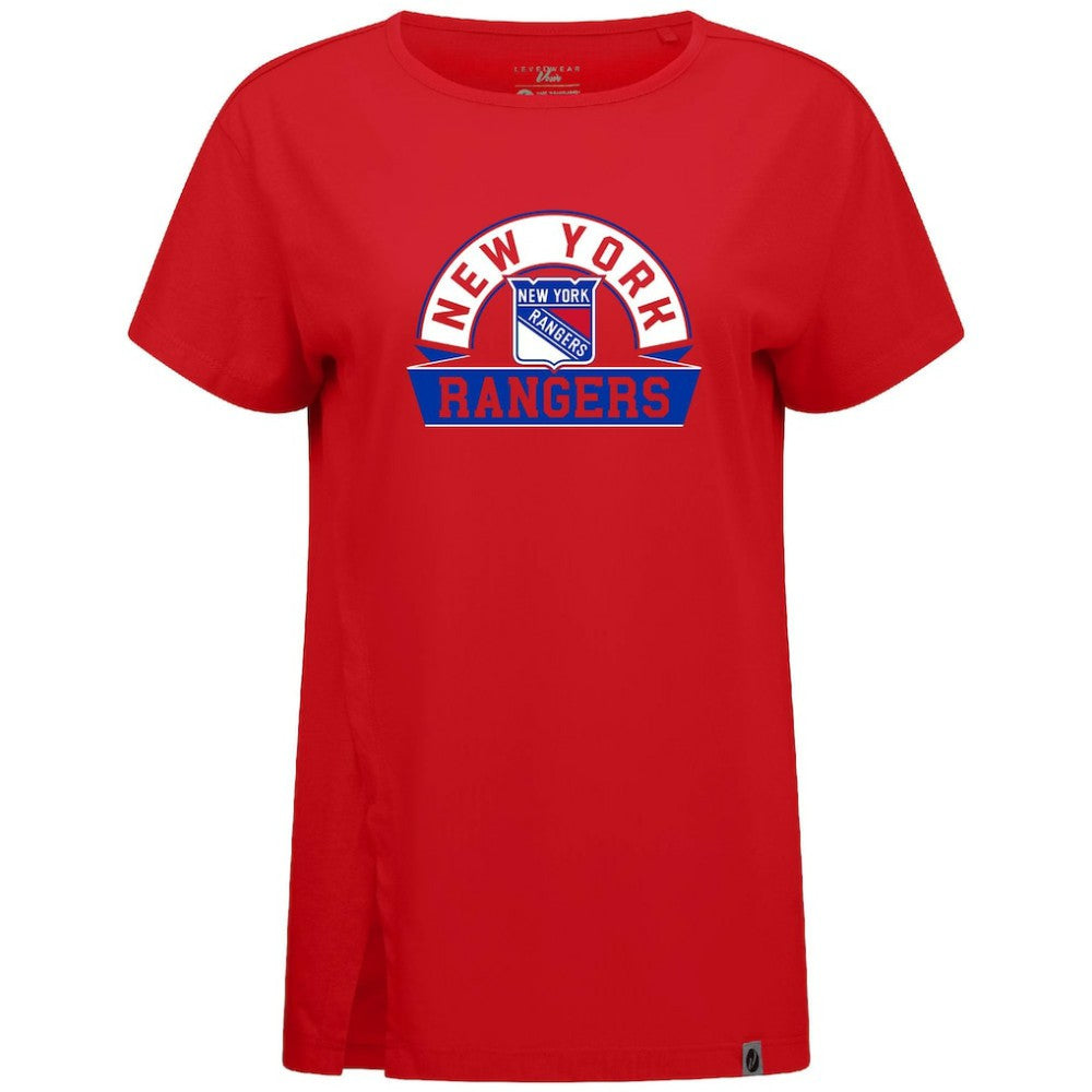 New York Rangers Levelwear Women's Influx Banner Arch T-Shirt -  NHL T-shirts