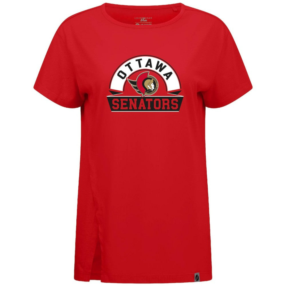 Ottawa Senators Levelwear Women's Influx Banner Arch T-Shirt -  NHL T-shirts