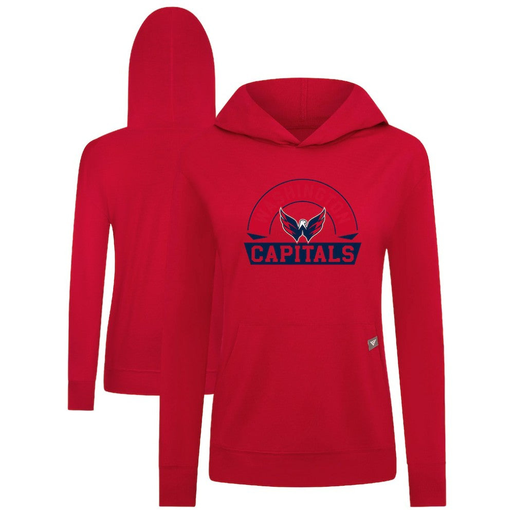 Washington Capitals Levelwear Women's Relay Banner Arch Pullover Hoodie -  NHL Hoodies