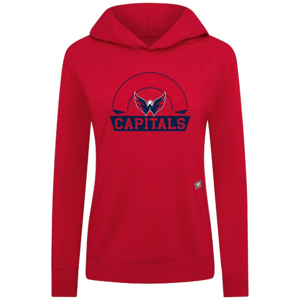 Washington Capitals Levelwear Women's Relay Banner Arch Pullover Hoodie -  NHL Hoodies