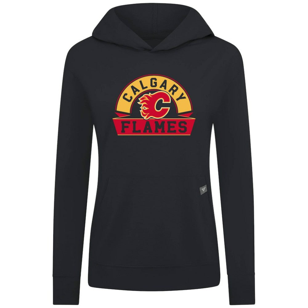 Calgary Flames Levelwear Women's Relay Banner Arch Pullover Hoodie -  NHL Hoodies