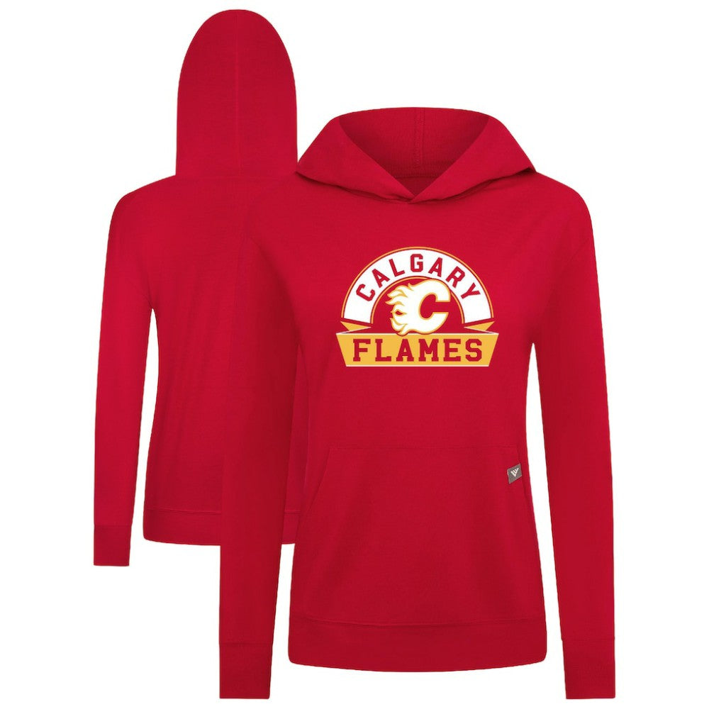 Calgary Flames Levelwear Women's Relay Banner Arch Pullover Hoodie -  NHL Hoodies
