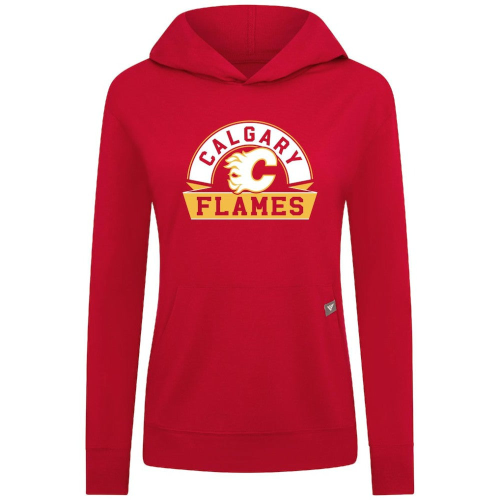 Calgary Flames Levelwear Women's Relay Banner Arch Pullover Hoodie -  NHL Hoodies