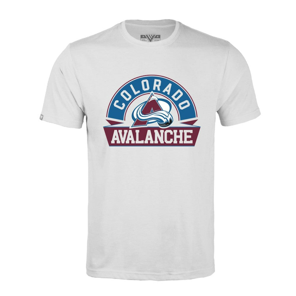 Colorado Avalanche Levelwear Richmond Banner Arch T-Shirt -  NHL T-shirts