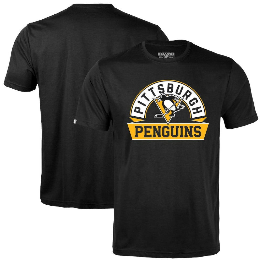 Pittsburgh Penguins Levelwear Richmond Banner Arch T-Shirt -  NHL T-shirts