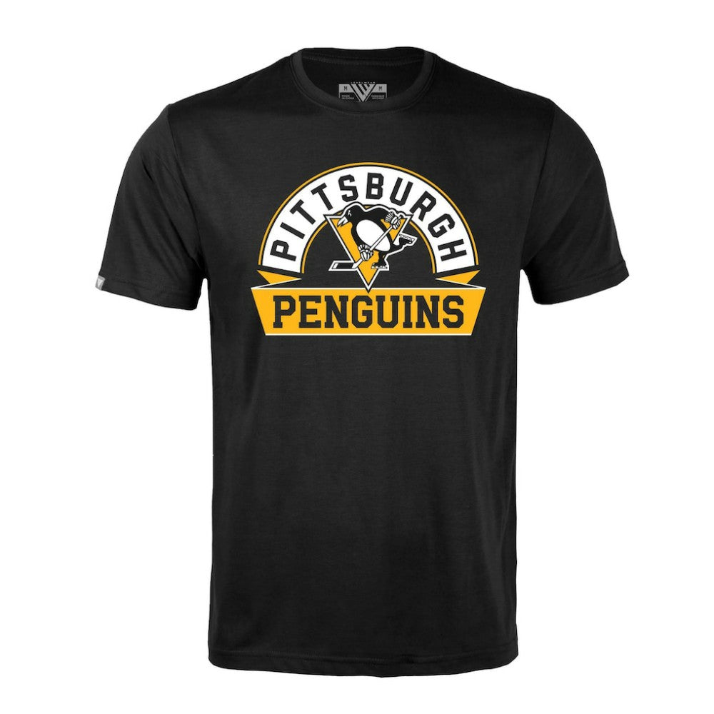 Pittsburgh Penguins Levelwear Richmond Banner Arch T-Shirt -  NHL T-shirts