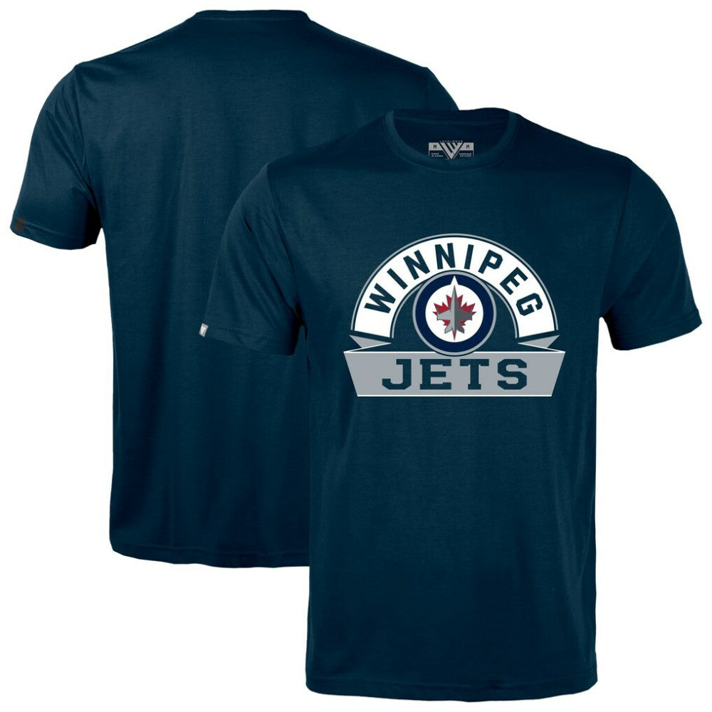Winnipeg Jets Levelwear Richmond Banner Arch T-Shirt -  NHL T-shirts