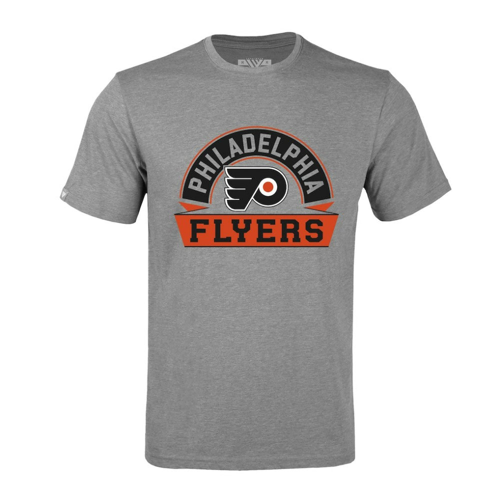 Philadelphia Flyers Levelwear Richmond Banner Arch T-Shirt -  NHL T-shirts