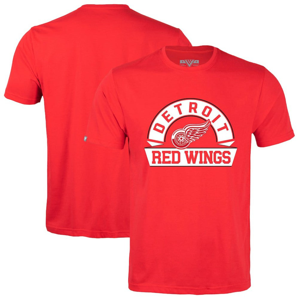 Detroit Red Wings Levelwear Richmond Banner Arch T-Shirt -  NHL T-shirts