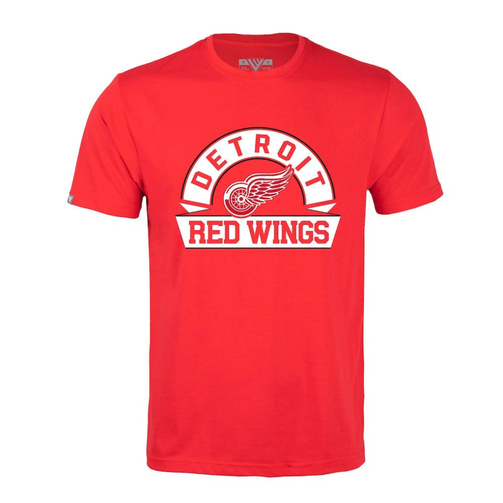 Detroit Red Wings Levelwear Richmond Banner Arch T-Shirt -  NHL T-shirts