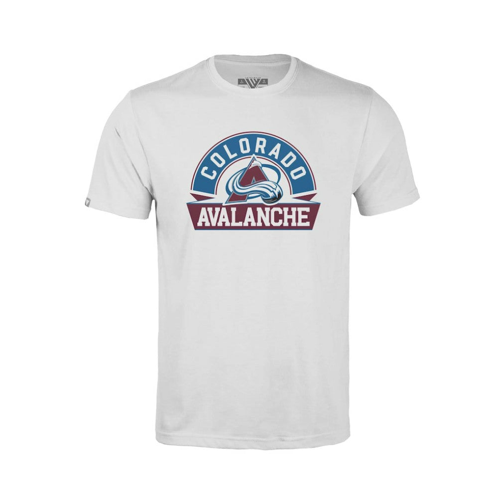 Colorado Avalanche Levelwear Youth Little Richmond Banner Arch T-Shirt -  NHL T-shirts