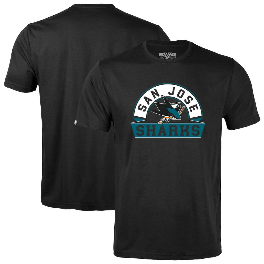 San Jose Sharks Levelwear Youth Little Richmond Banner Arch T-Shirt -  NHL T-shirts