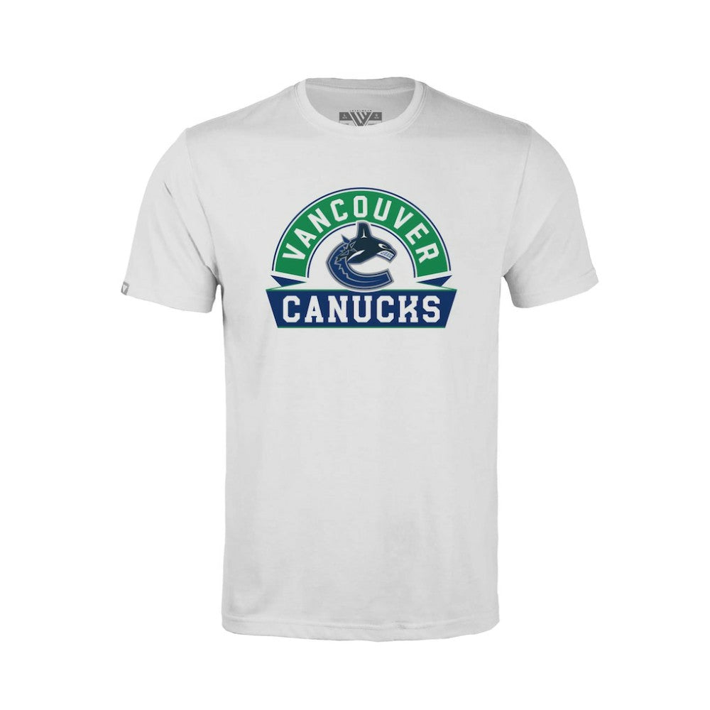 Vancouver Canucks Levelwear Youth Little Richmond Banner Arch T-Shirt -  NHL T-shirts