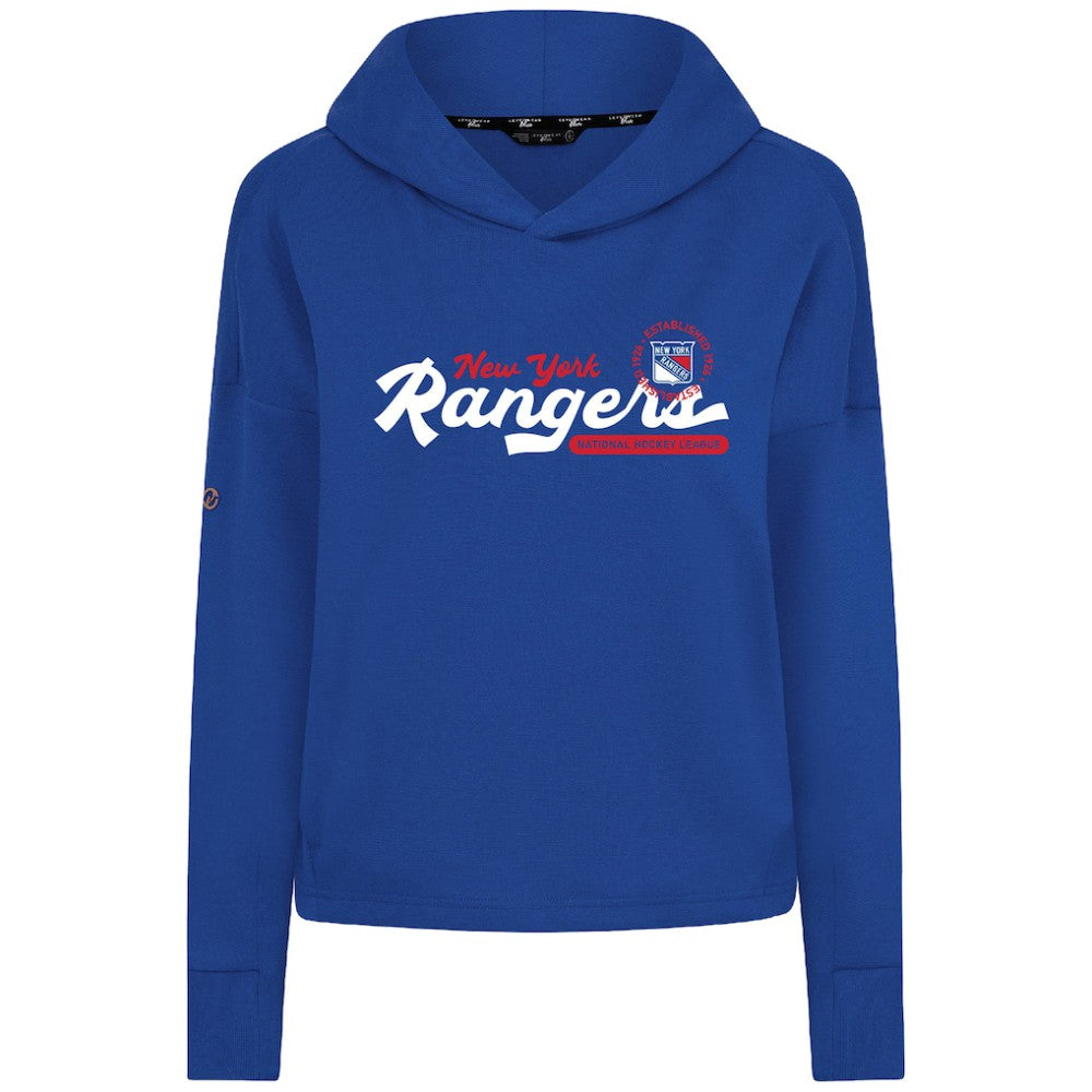 New York Rangers Levelwear Women's Sweet Monument Tri-Blend Cropped Pullover Hoodie -  NHL Hoodies
