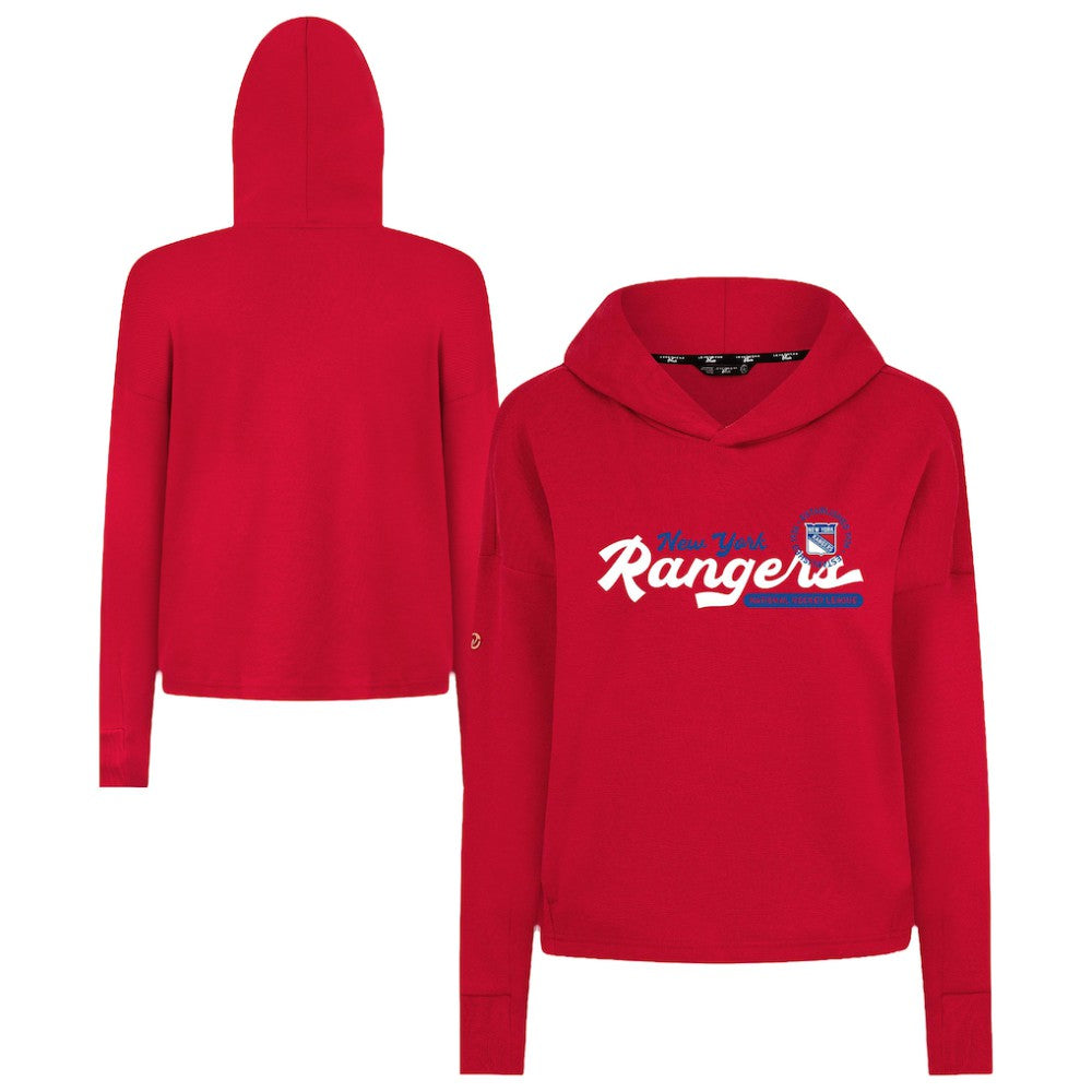 New York Rangers Levelwear Women's Sweet Monument Tri-Blend Cropped Pullover Hoodie -  NHL Hoodies