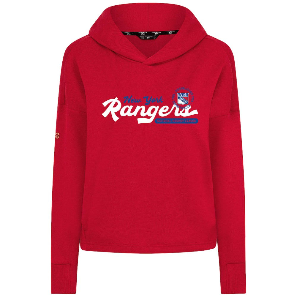 New York Rangers Levelwear Women's Sweet Monument Tri-Blend Cropped Pullover Hoodie -  NHL Hoodies