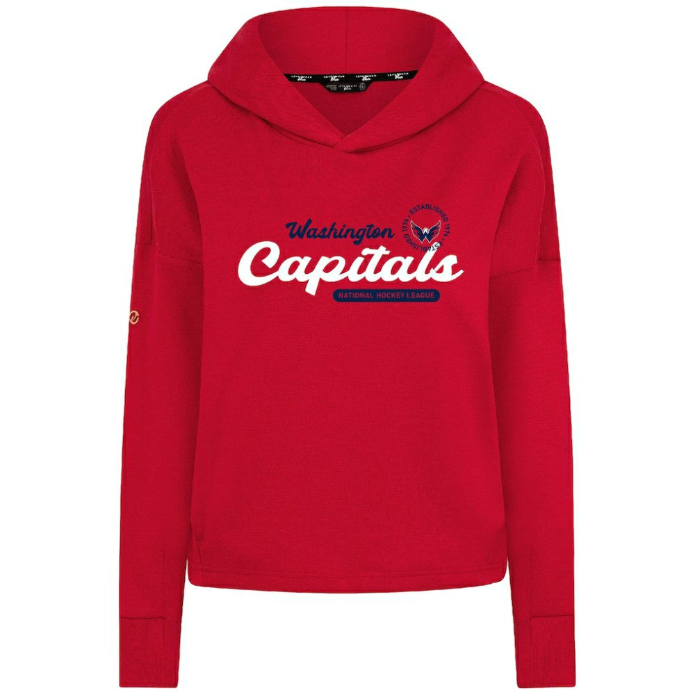 Washington Capitals Levelwear Women's Sweet Monument Tri-Blend Cropped Pullover Hoodie -  NHL Hoodies