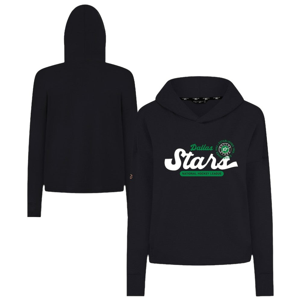 Dallas Stars Levelwear Women's Sweet Monument Tri-Blend Cropped Pullover Hoodie -  NHL Hoodies