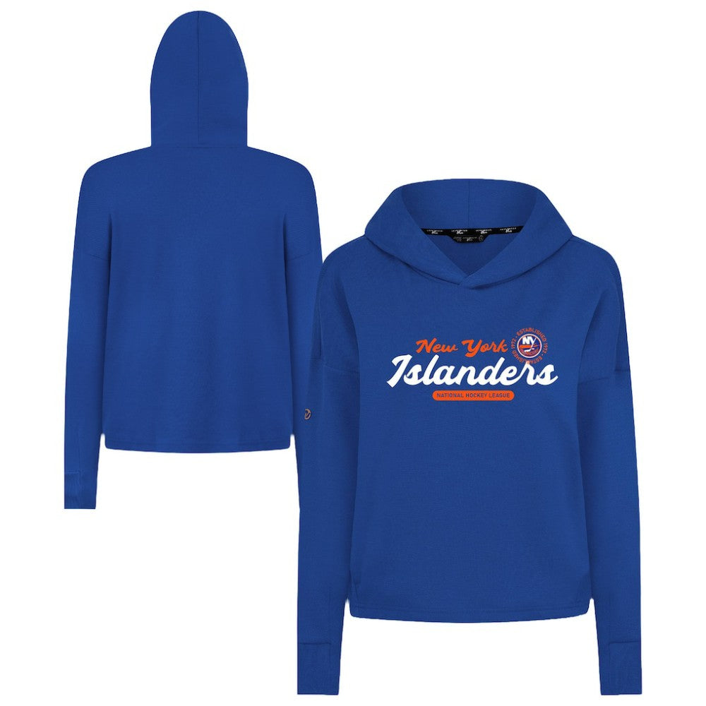 New York Islanders Levelwear Women's Sweet Monument Tri-Blend Cropped Pullover Hoodie -  NHL Hoodies