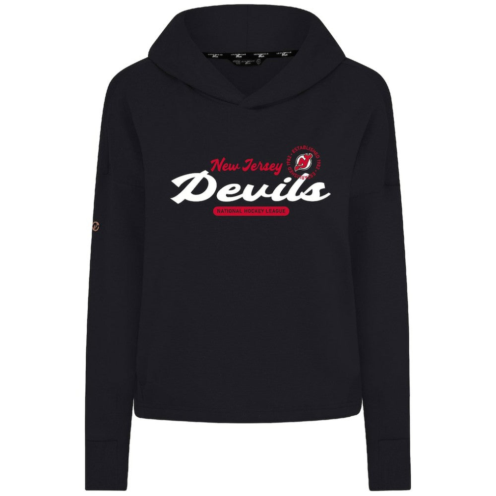 New Jersey Devils Levelwear Women's Sweet Monument Tri-Blend Cropped Pullover Hoodie -  NHL Jerseys