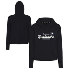 Colorado Avalanche Levelwear Women's Sweet Monument Tri-Blend Cropped Pullover Hoodie -  NHL Hoodies