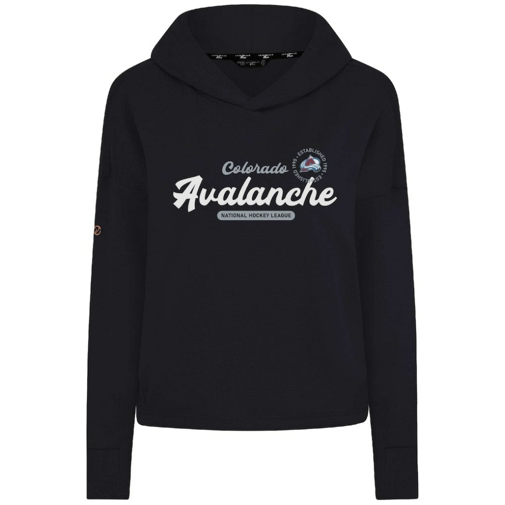 Colorado Avalanche Levelwear Women's Sweet Monument Tri-Blend Cropped Pullover Hoodie -  NHL Hoodies