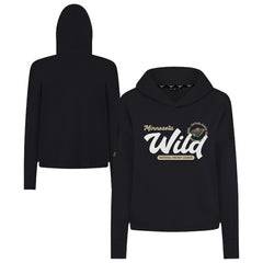 Minnesota Wild Levelwear Women's Sweet Monument Tri-Blend Cropped Pullover Hoodie -  NHL Hoodies