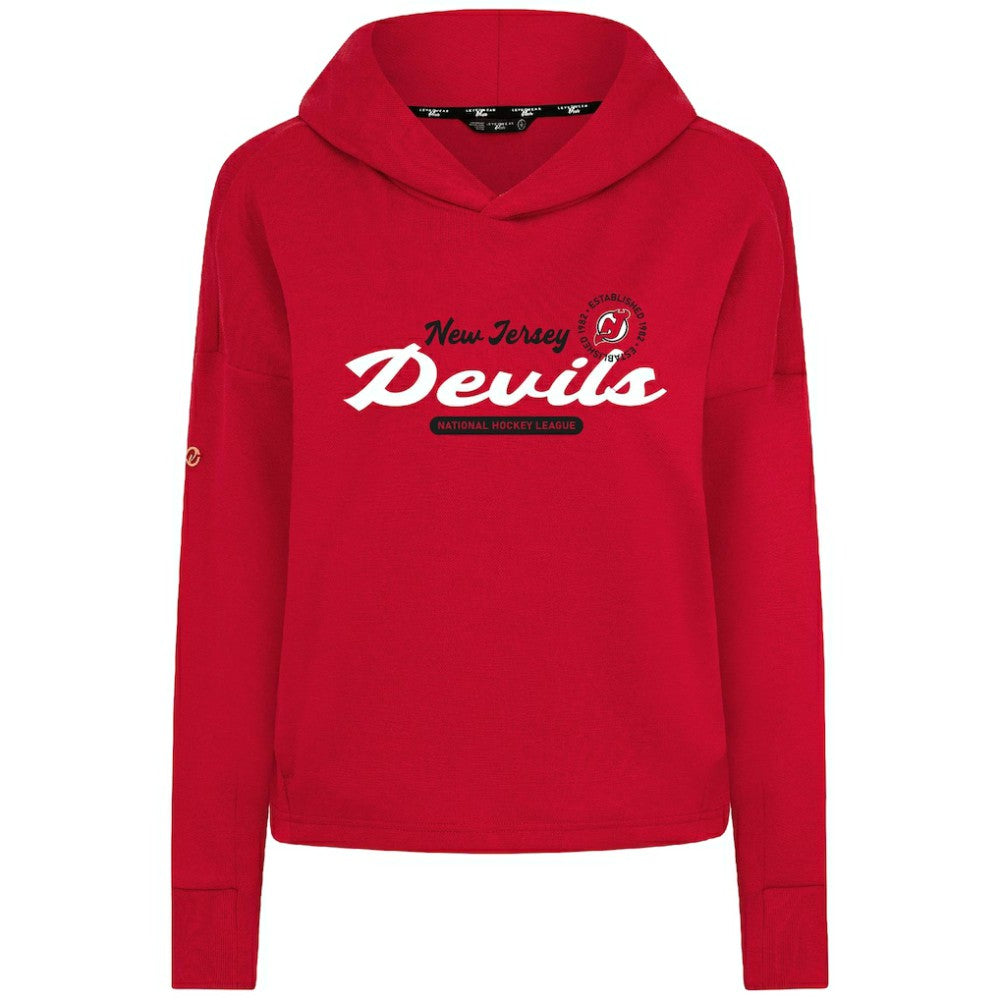 New Jersey Devils Levelwear Women's Sweet Monument Tri-Blend Cropped Pullover Hoodie -  NHL Jerseys