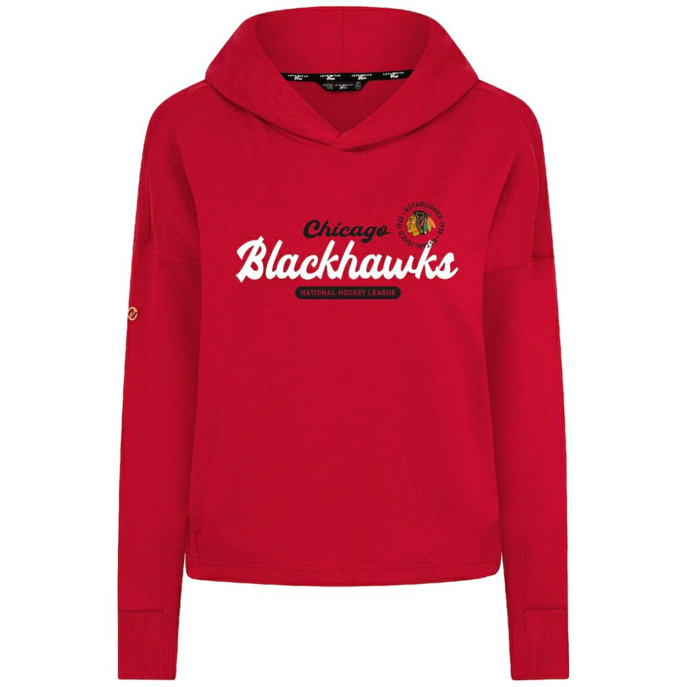 Chicago Blackhawks Levelwear Women's Sweet Monument Tri-Blend Cropped Pullover Hoodie -  NHL Hoodies