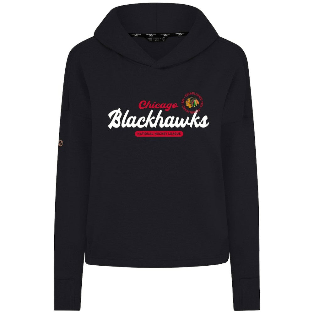 Chicago Blackhawks Levelwear Women's Sweet Monument Tri-Blend Cropped Pullover Hoodie -  NHL Hoodies