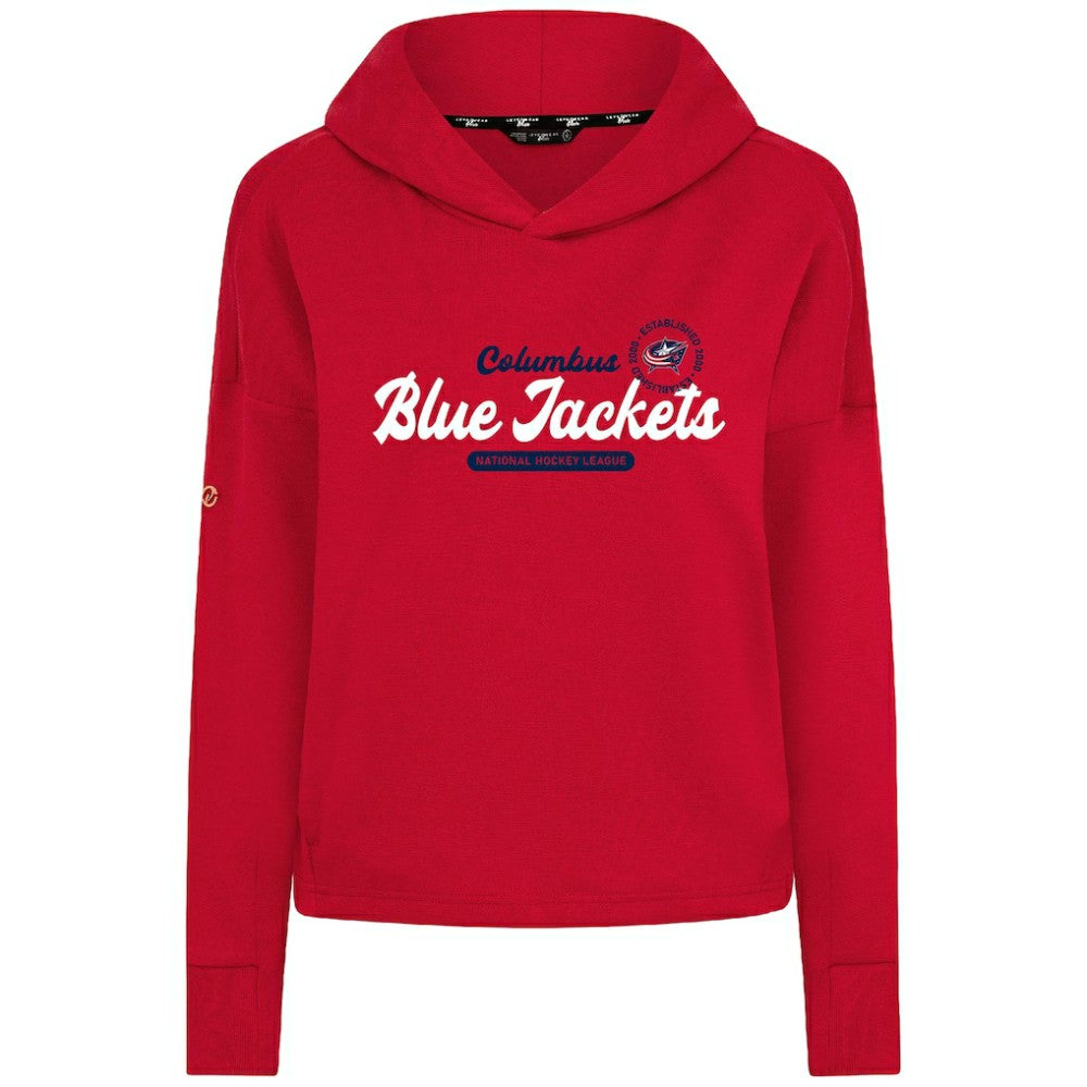 Columbus Blue Jackets Levelwear Women's Sweet Monument Tri-Blend Cropped Pullover Hoodie -  NHL Hoodies