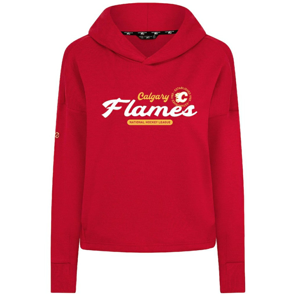 Calgary Flames Levelwear Women's Sweet Monument Tri-Blend Cropped Pullover Hoodie -  NHL Hoodies