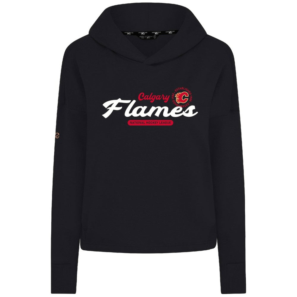 Calgary Flames Levelwear Women's Sweet Monument Tri-Blend Cropped Pullover Hoodie -  NHL Hoodies
