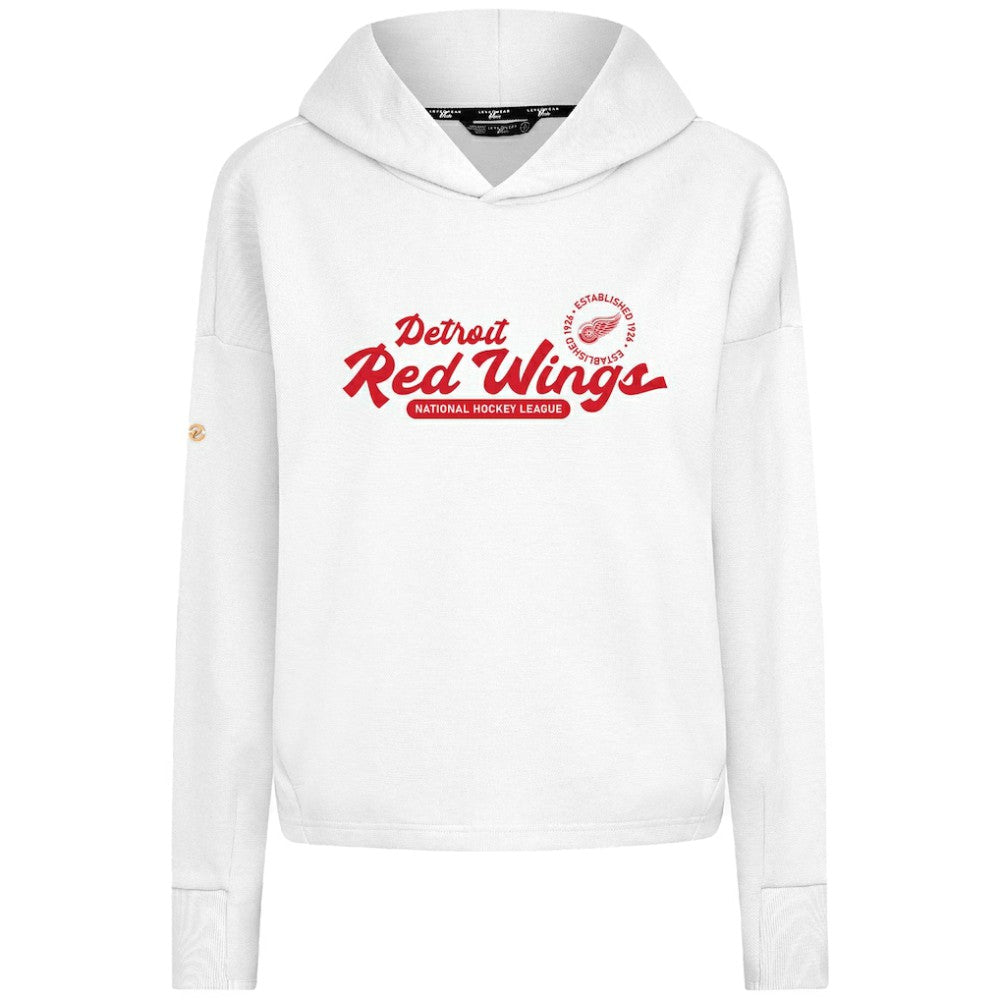 Detroit Red Wings Levelwear Women's Sweet Monument Tri-Blend Cropped Pullover Hoodie -  NHL Hoodies
